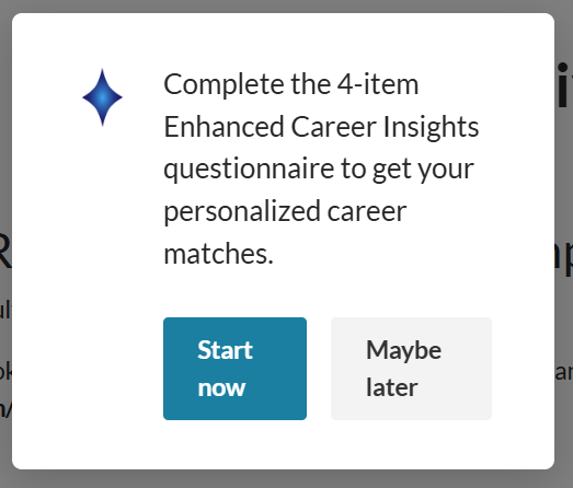 ECI questionnaire prompt
